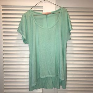 Teal High Low Tee